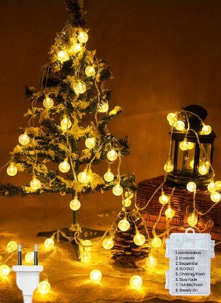 LED String Lights 30m 180 LED Waterproof Warm White for Ramadan Eid Festive Decoration 8 Modes Plug-in - view 2